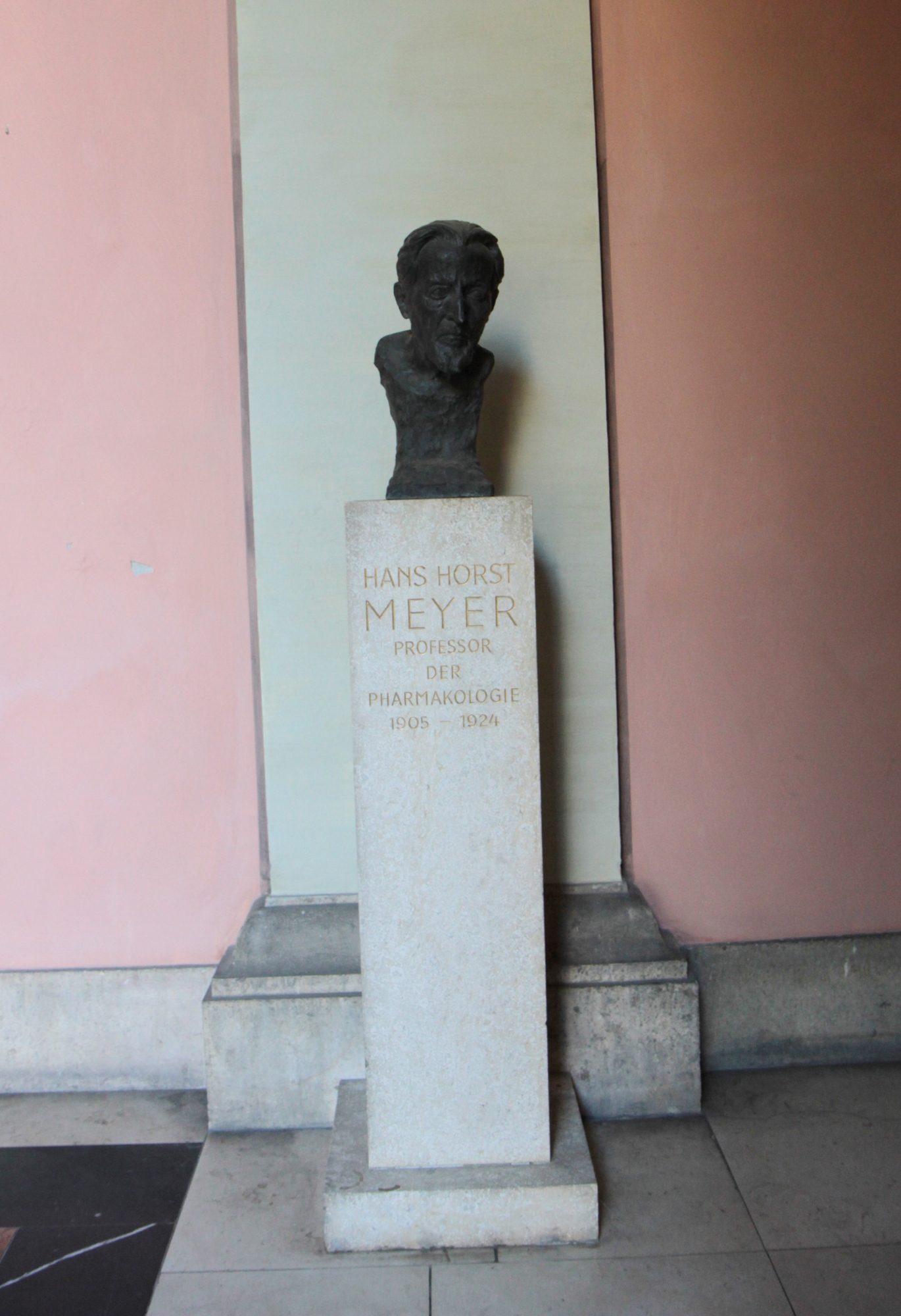 Hans Horst Meyer's bust, Medical monuments, UNI Vienna - 01.jpg